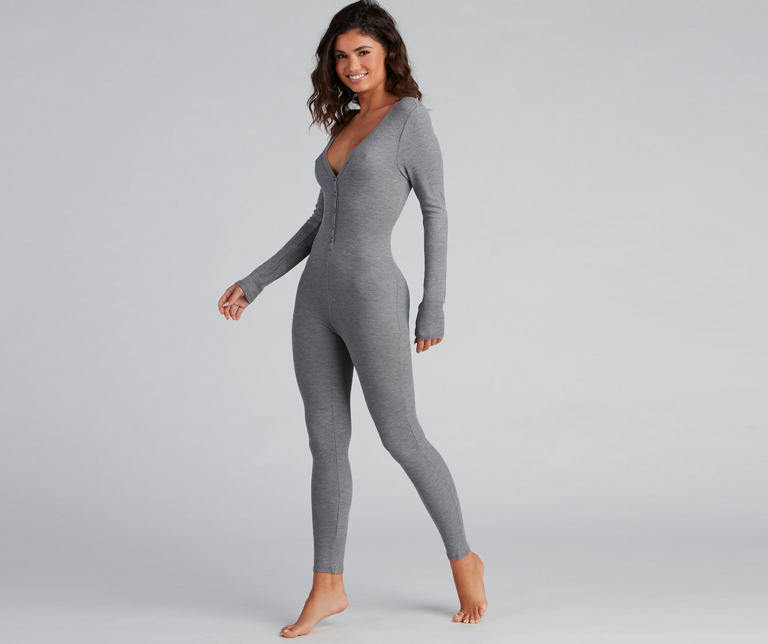 Dreamy Chic Ribbed Knit Onesie