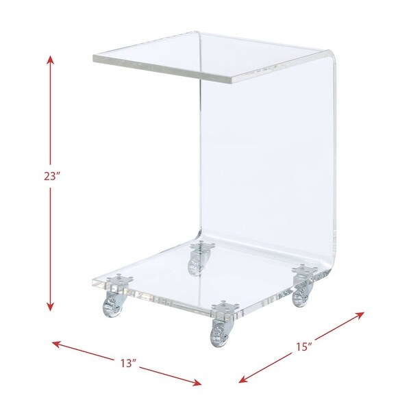 Peek Acrylic Chair Side Table