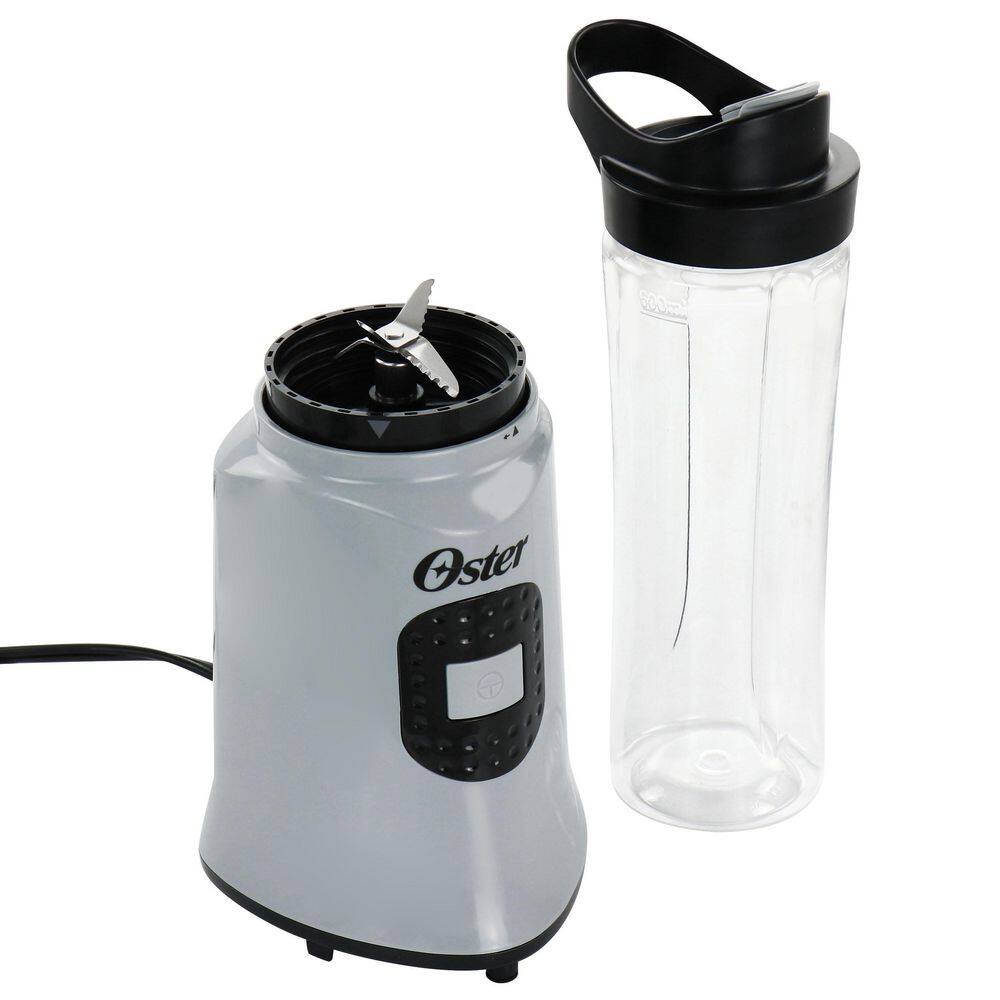 Oster My Blend 400-Watt 20 oz. Single Speed Grey Personal Blender with Smoothie Cup 985118825M