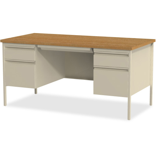 Lorell Fortress Series Double-Pedestal Desk (60926)