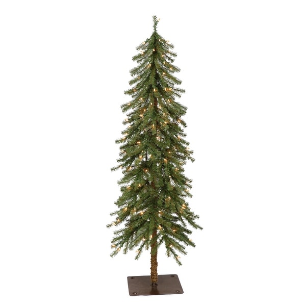 Puleo International PreLit 4' Alpine Artificial Christmas Tree