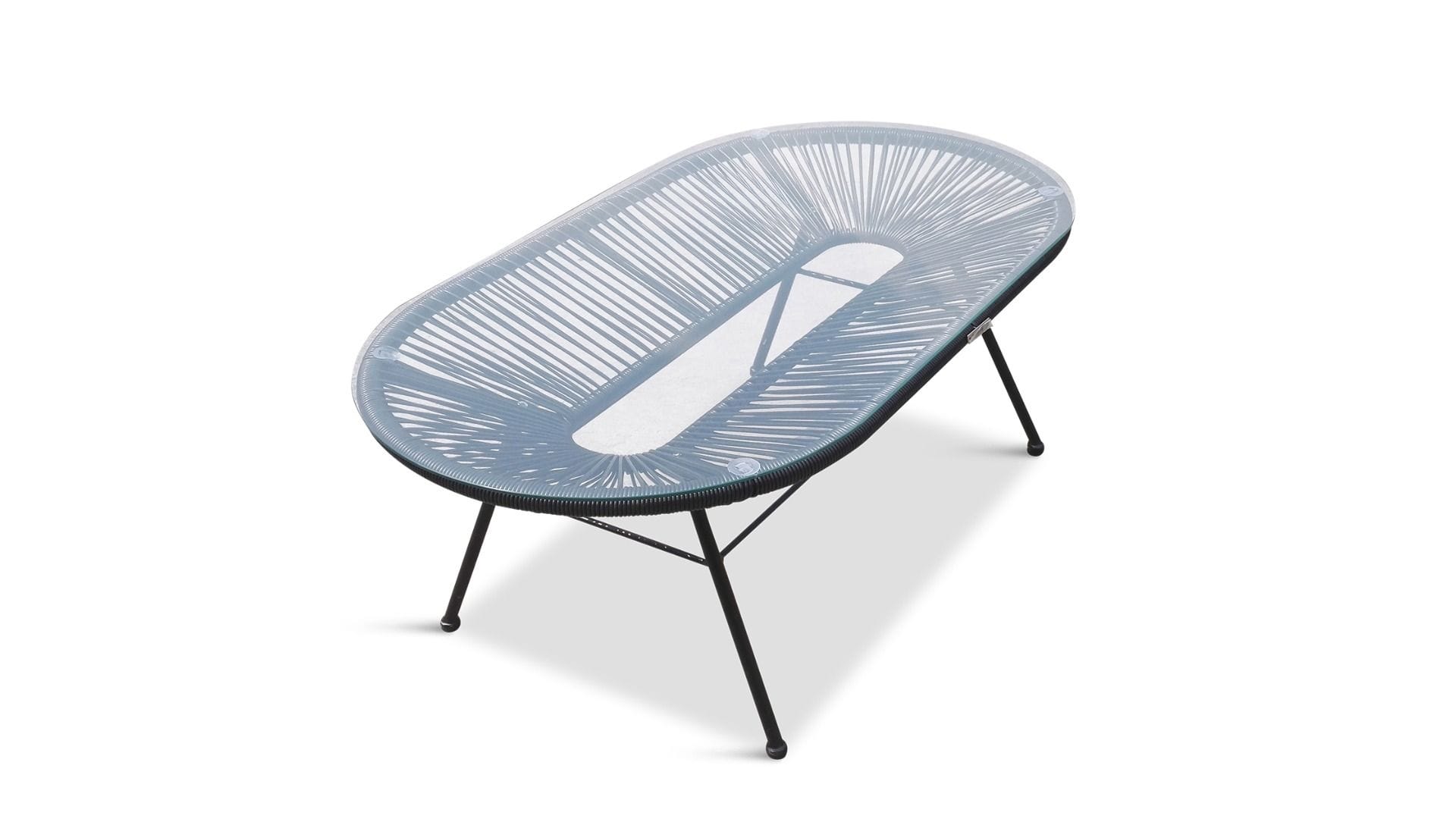 Harmonia Living - Acapulco Coffee Table | Coffee Table Glass Top | HL-ACA-CT