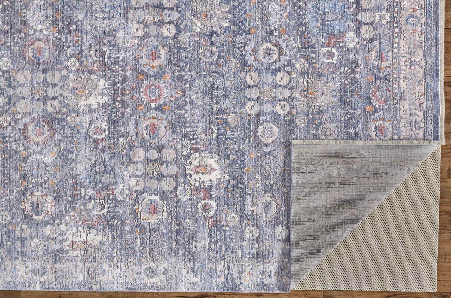 Tirza Blue and Ivory Rug by BD Fine