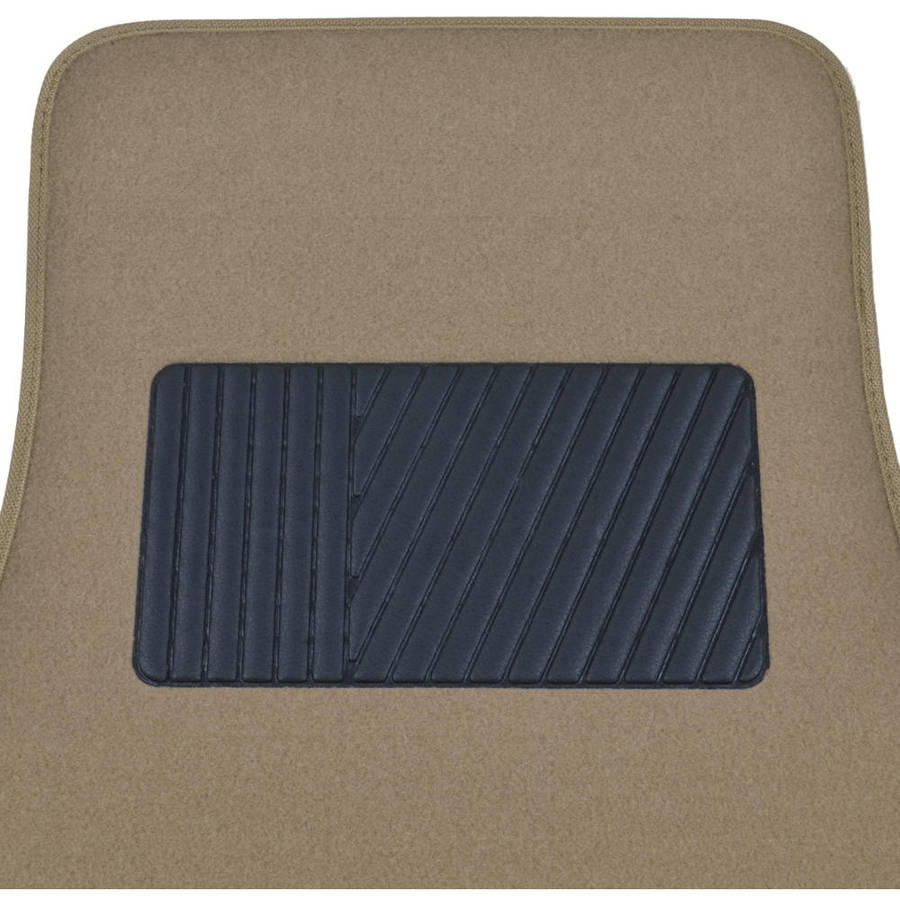 BDK Premium Heavy-Carpeted Car Floor Mats for Car， 4-Piece， Extra Carpet Cushion， Rubberized Backing