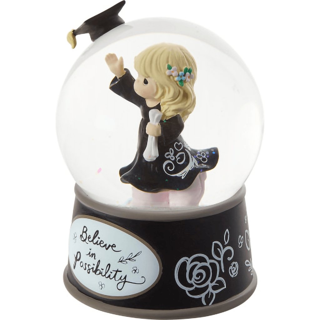 Precious Moments  Believe In Possibility Snow Globe