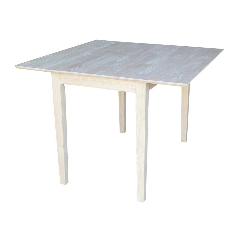 International Concepts Unfinished Dual Drop Leaf Dining Table T-40DS