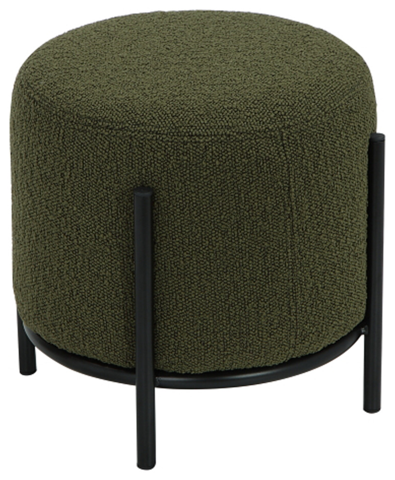 Lolo Round Stool   Midcentury   Vanity Stools And Benches   by Pangea Home  Houzz