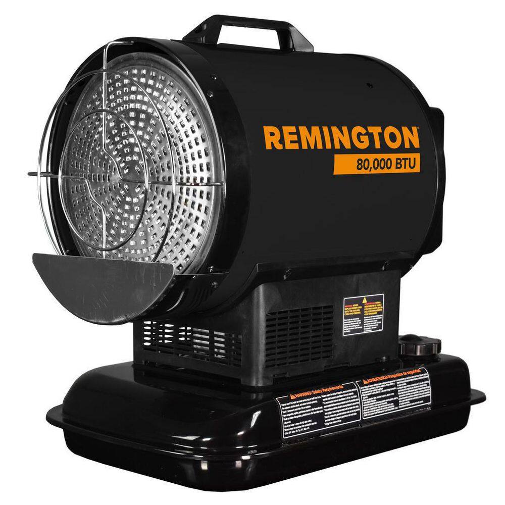 Remington 80000 BTU Battery Operated KeroseneDiesel Radiant Space Heater with Thermostat - Battery Not Included REM-80TBOA-OFR-B