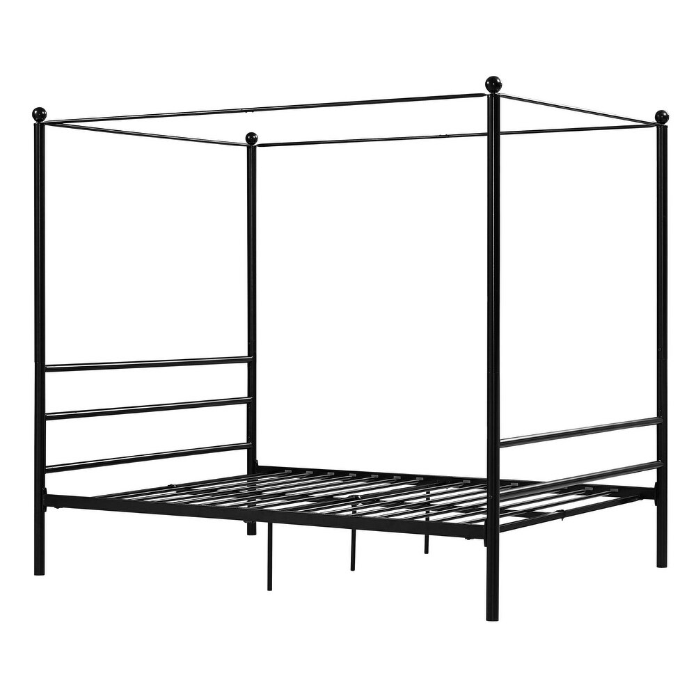 Avenue Greene Knox Four Post Metal Canopy Bed