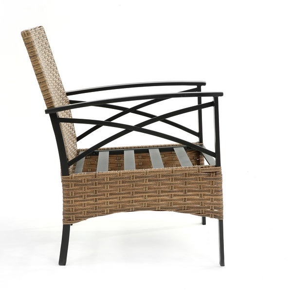 Wicker Rattan Sofa Set Garden Chair - Overstock - 37388200