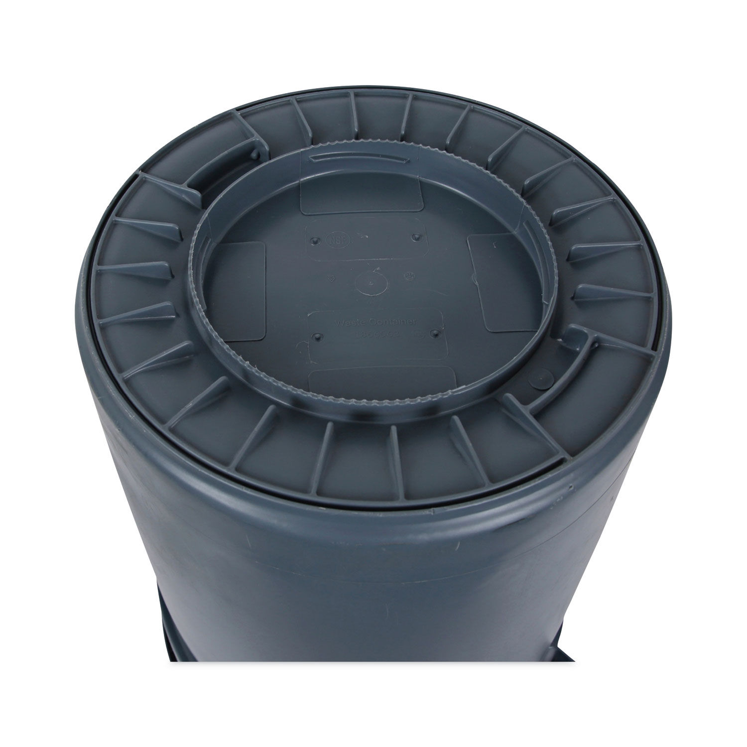 Round Waste Receptacle by Boardwalkandreg; BWK32GLWRGRA