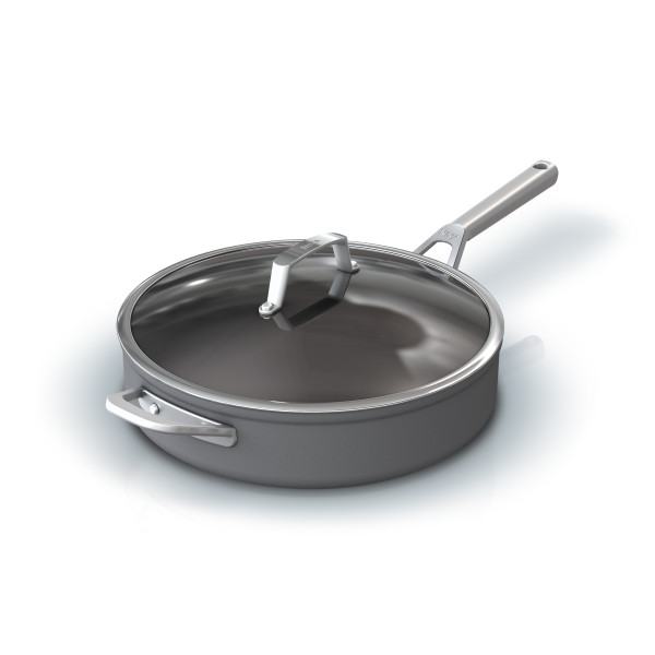 Ninja Foodi NeverStick Premium Hard-Anodized 5-Quart Sauté Pan with Glass Lid - C30150