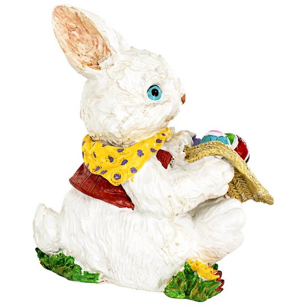 Design Toscano Mortimer The Bunny And His Easter Eggs Rabbit Statue