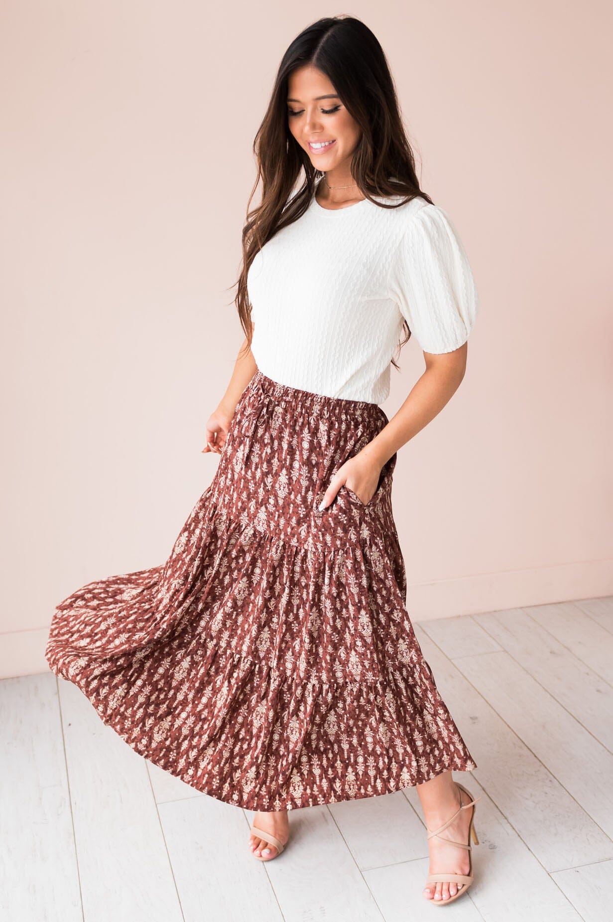 Sunny Days Modest Maxi Skirt