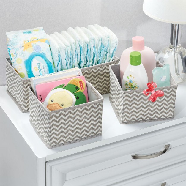 Mdesign Fabric Baby Nursery Organizers Set Of 3