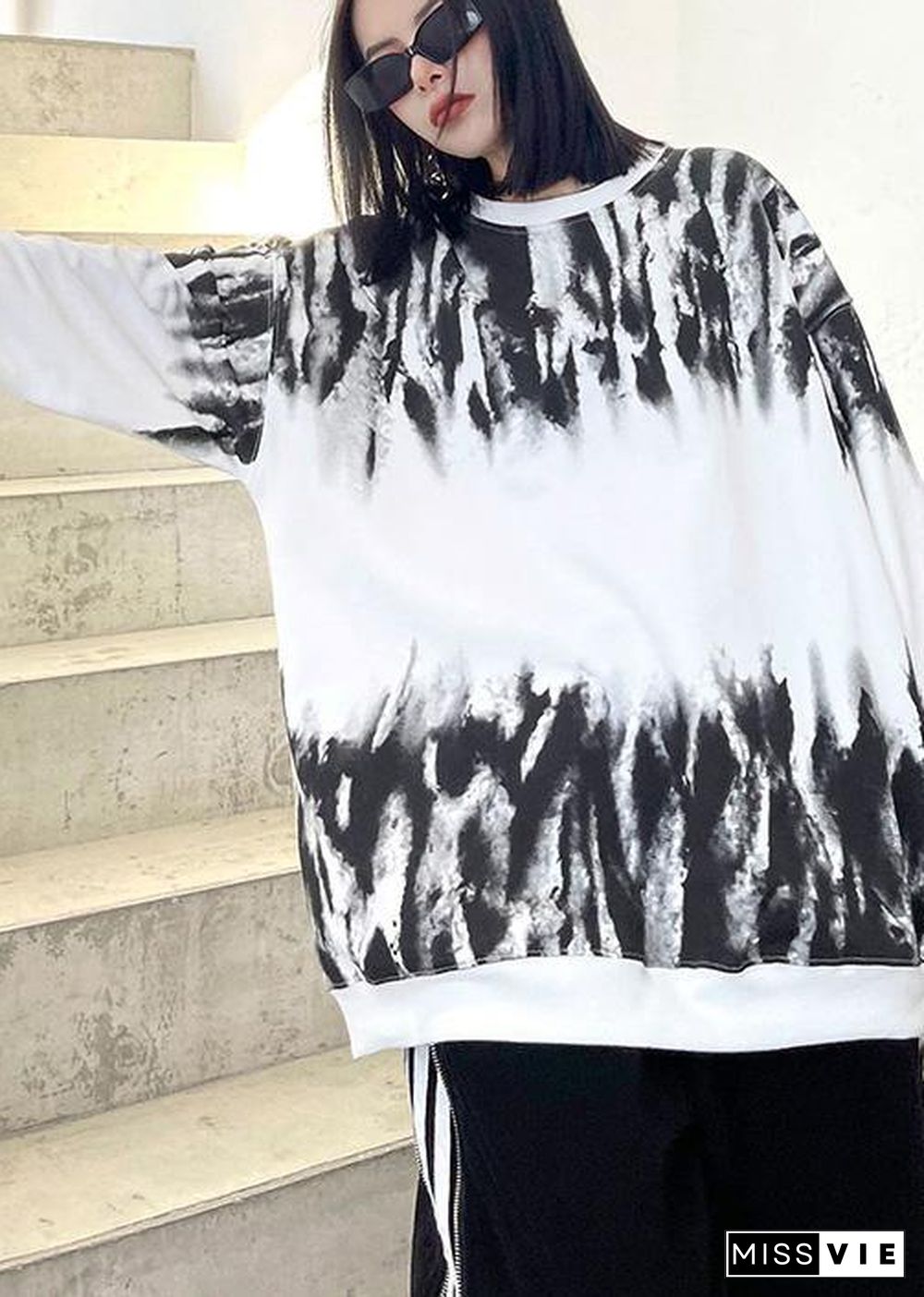 Women O Neck Spring Tops Women Design White Print Blouses