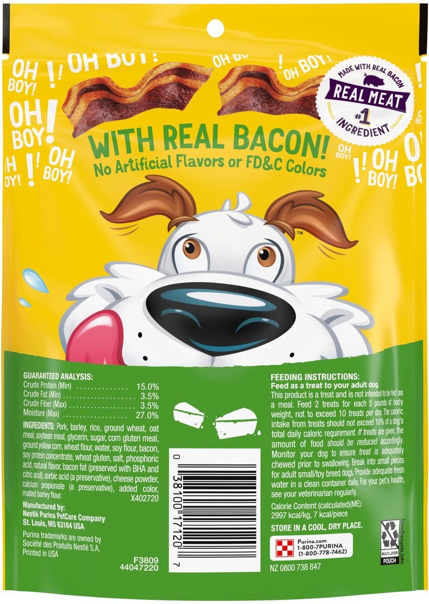 Purina Beggin' Fun Size Bacon and Cheese Flavored Dog Treats