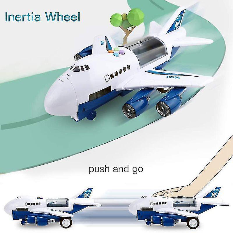 Toy Aircraft Music Story Simulation Track Inertia Children's Toy Aircraft Large Size Passenger Plane Kids Airliner Toy Car