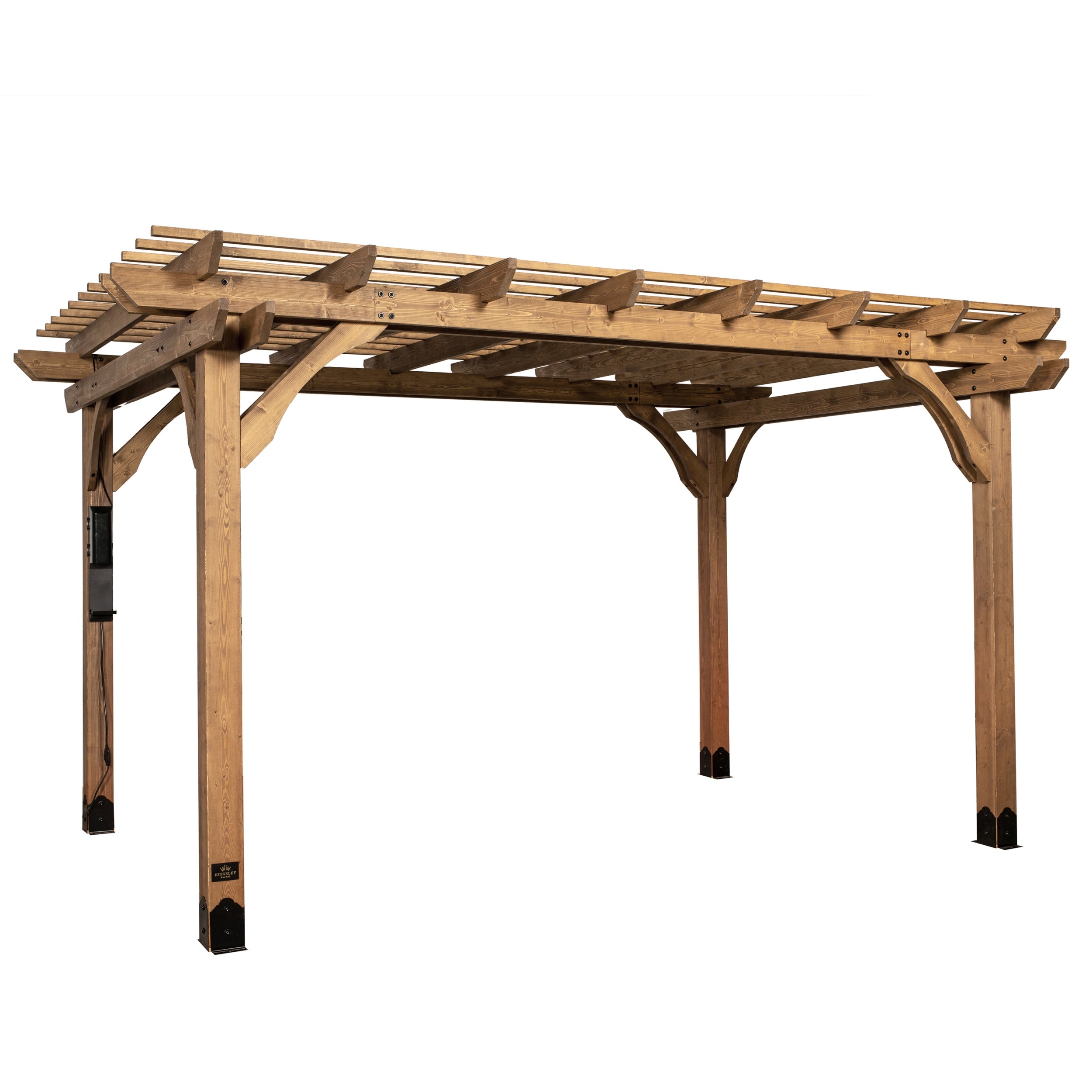 Backyard Discovery 14' x 10' Fairhaven Rustic Finish Nordic Spruce Pergola