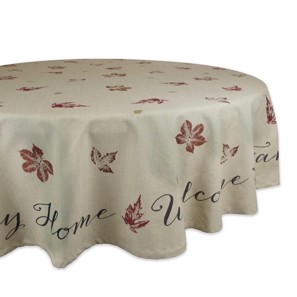 DII Rustic Leaves Kitchen Tablecloth