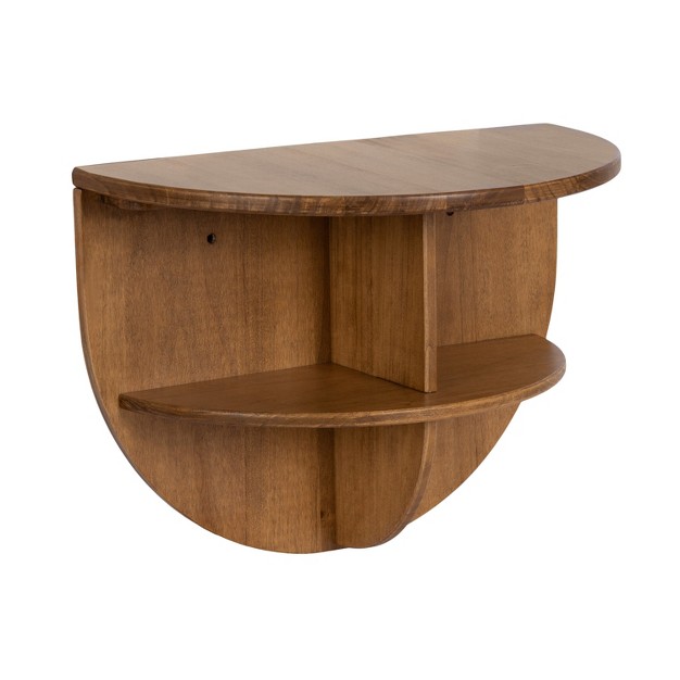 Kate And Laurel Jalla Wood Floating Side Table