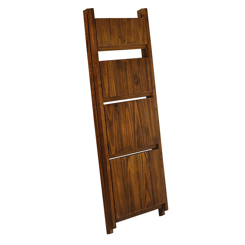 Casual Home Manhasset Slatted 4-Shelf Folding Bookcase