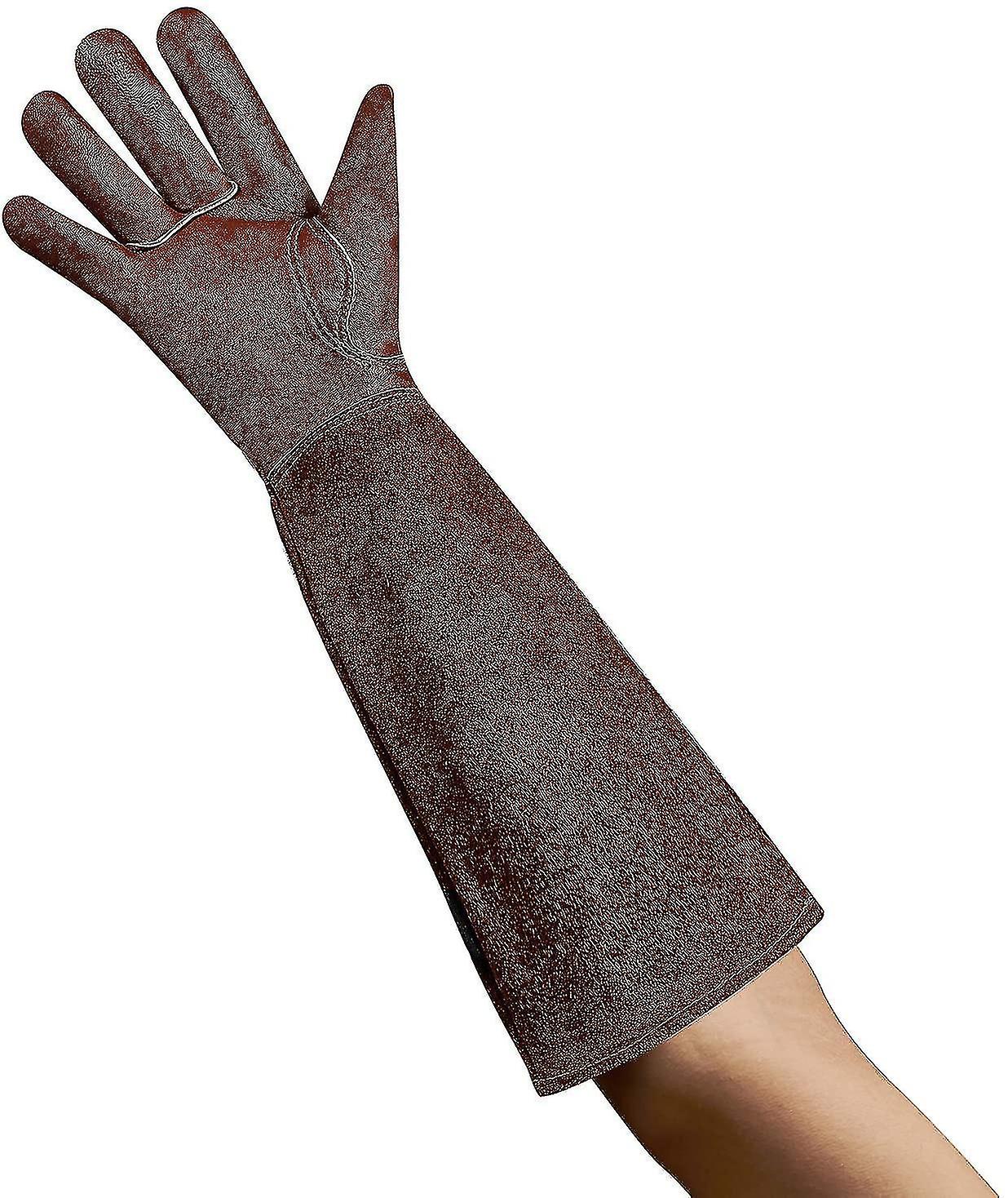 Long Leather Gardening Gloves For Women And Men， Thorn-proof Gloves，