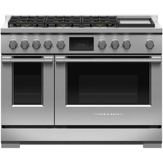 Fisher & Paykel 48-inch, Freestanding Dual Fuel Range with True convection Technology RDV3-486GD-L