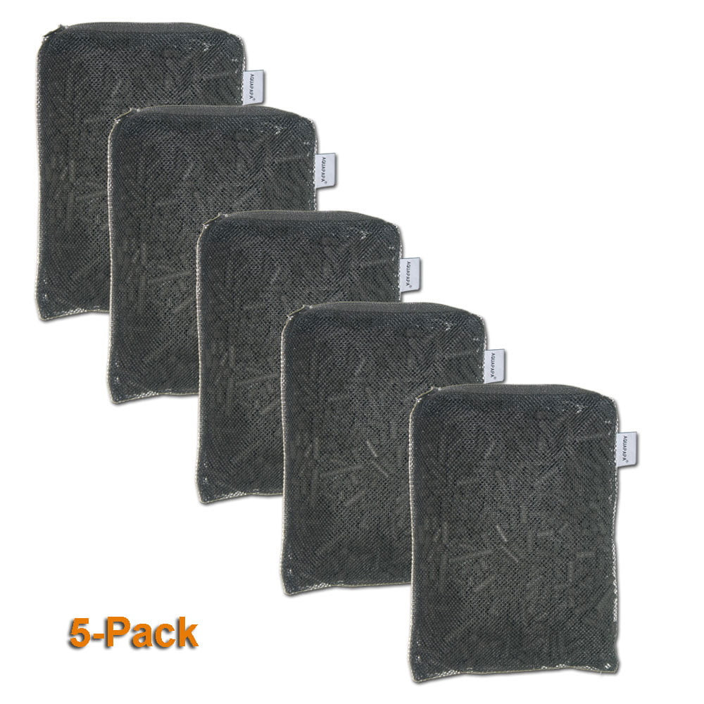 C2 5 lbs Activated Carbon Charcoal in Mesh Bag Aquarium Fish Pond Canister Filter Media， 5-Pack