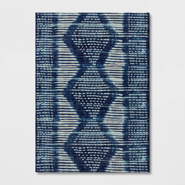 5 x27 X 7 x27 Outdoor Rug Indigo Dye