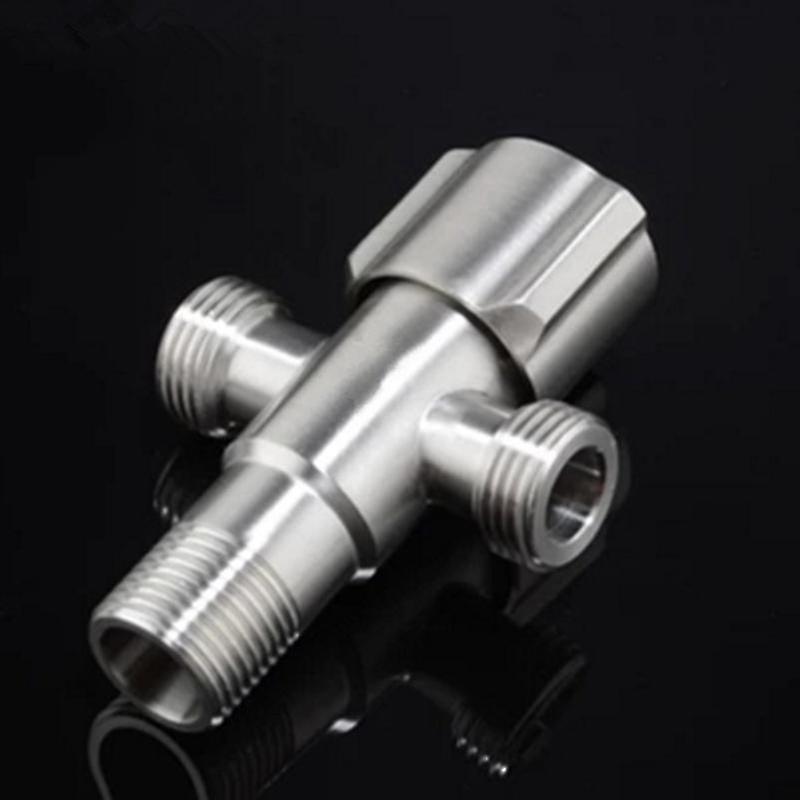 Stainless Steel Angle Valves Bathroom Sink Faucet Slotted Water Stop Valves