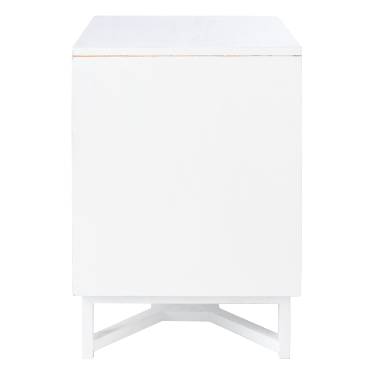 SAFAVIEH Hedwig 2-Drawer Nightstand White / Natural