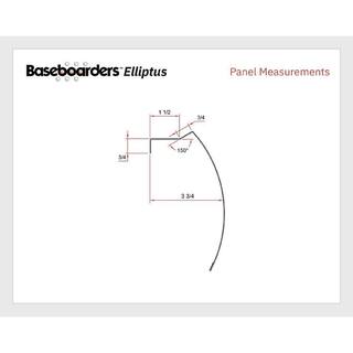 Baseboarders Elliptus Series 7 ft. Galvanized Steel Easy Slip-On Baseboard Heater Cover in White BA001-84-WHT