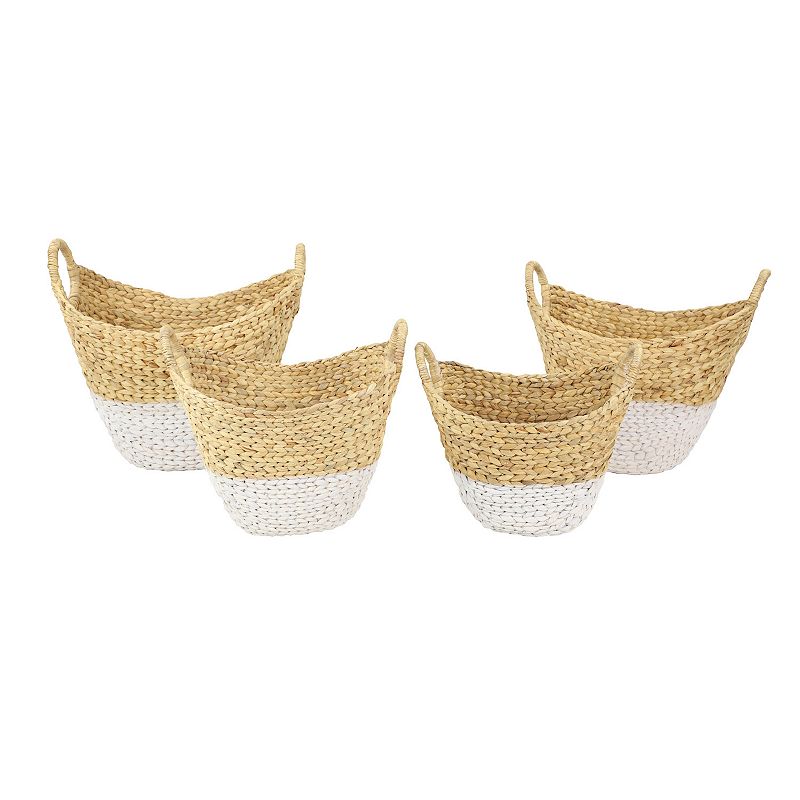 CosmoLiving by Cosmopolitan Seagrass Two Toned Storage Basket 4-piece Set