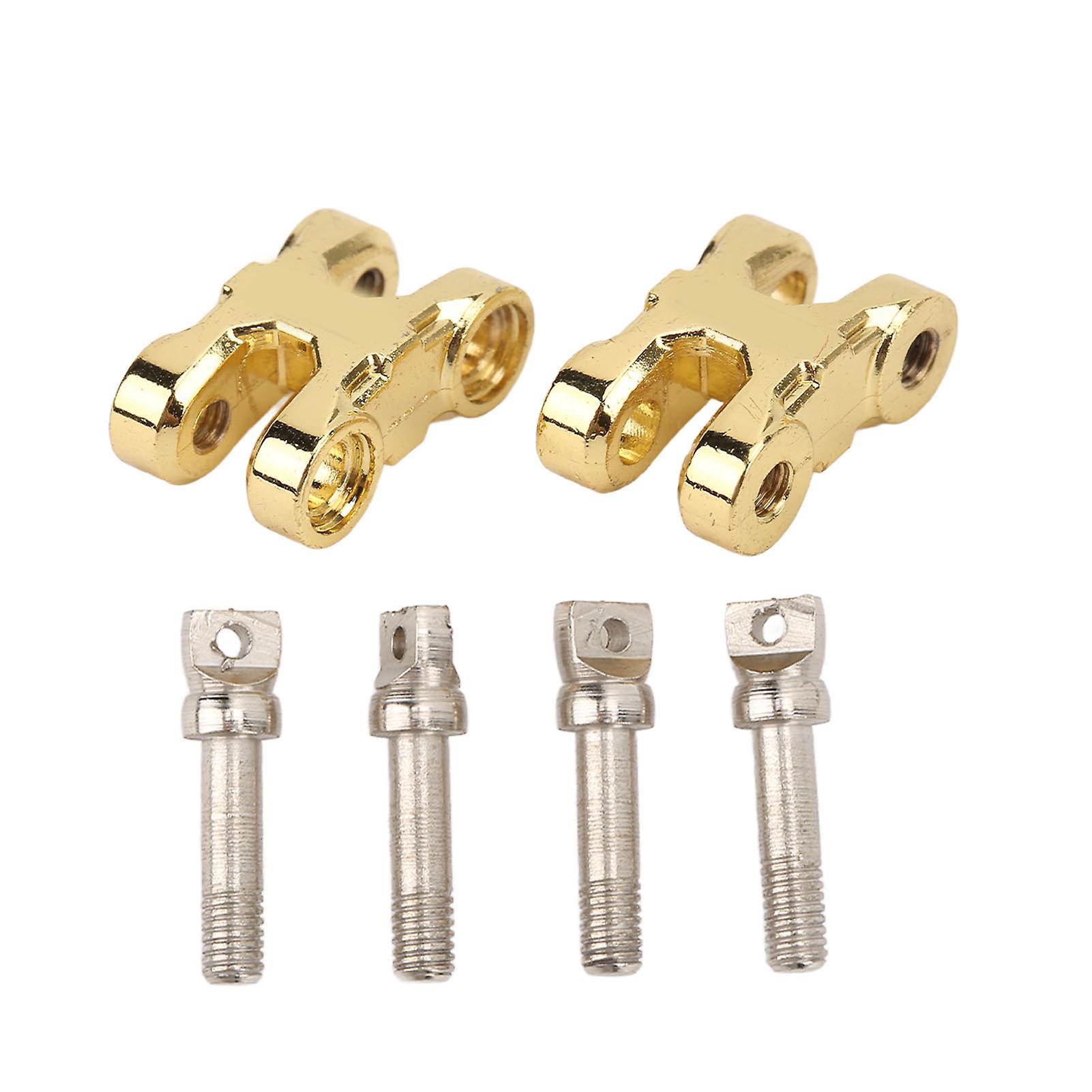 2 Sets Rc Front And Rear Bumper Tow Hooks Buckle Winch Hook For 1/10 Rc Car Upgrade Partsgold