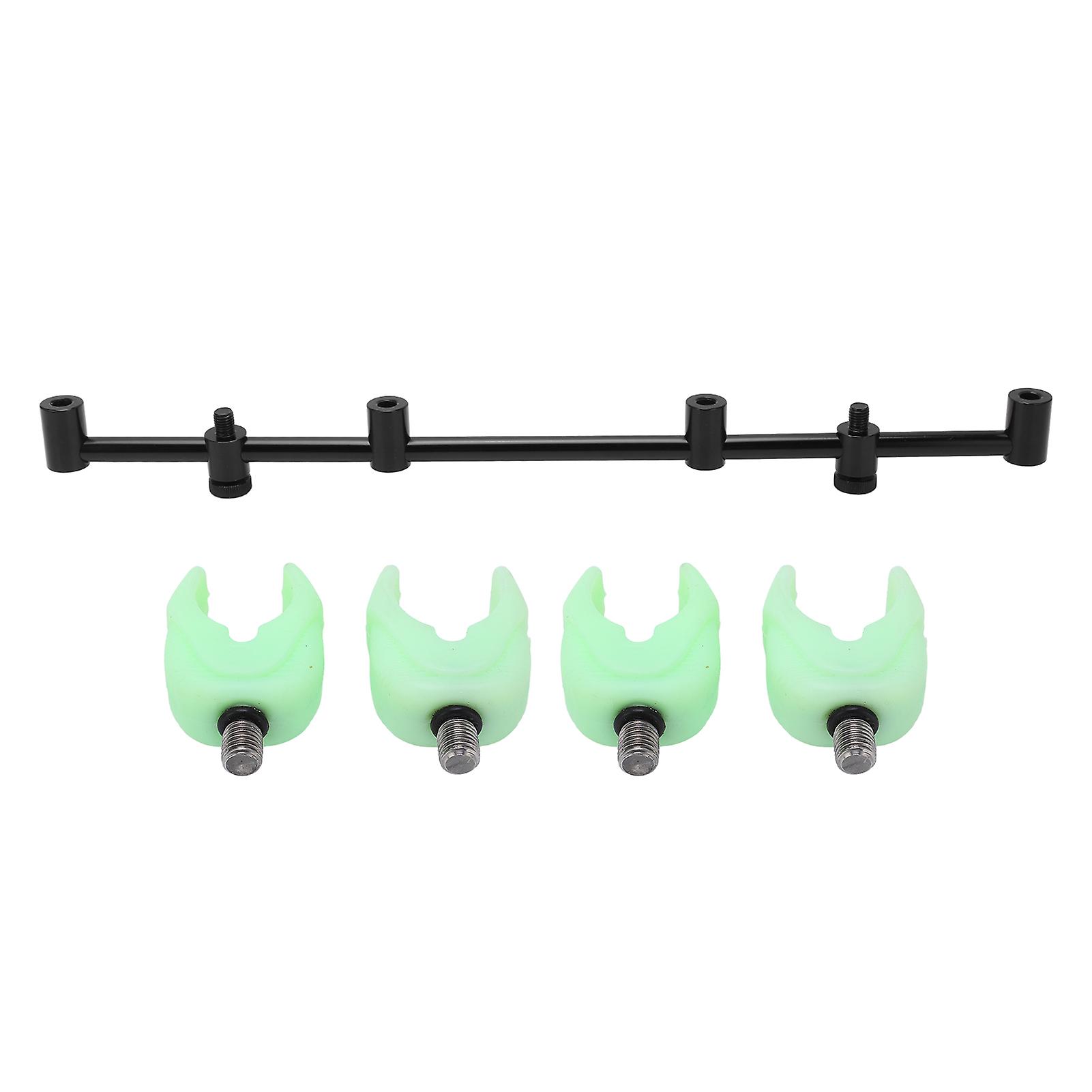 Fishing Rod Bracket Aluminium Alloy Wear Resistant Durable Easy Store Use Fishing Rod Holder For Outdoor Fishing4 Head 45cm Bracket+4pcs Bracket Head