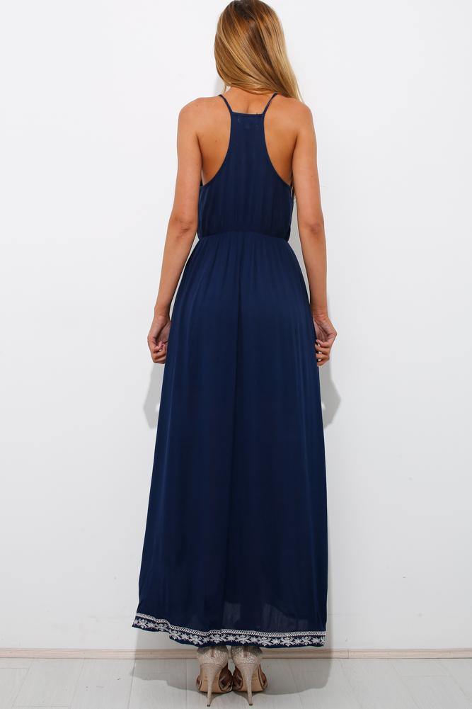 Long Lost Summer Maxi Dress Navy