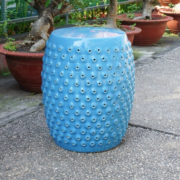 Drum Ceramic Garden Stool