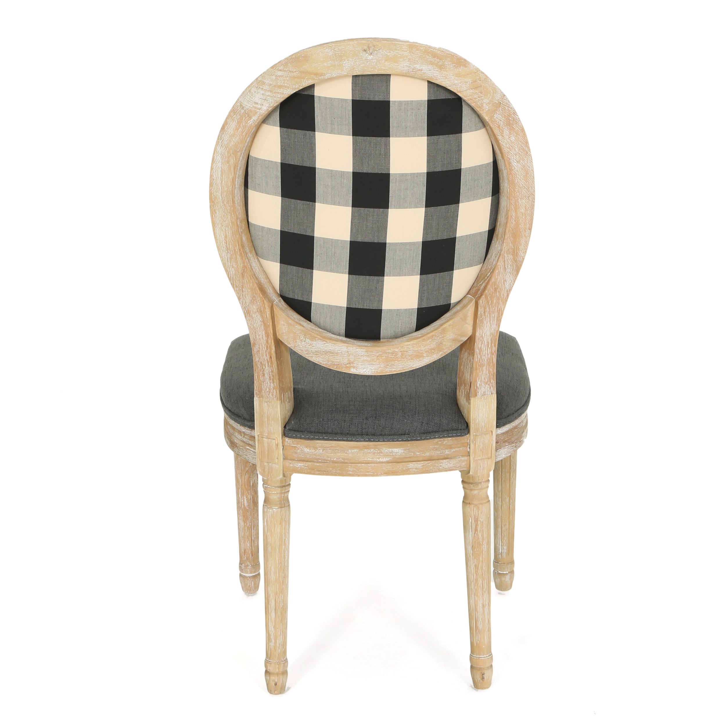 Reed Upholstered French Design Dining Chairs