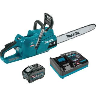 Makita XGT 18 in. 40V max Brushless Electric Battery Chainsaw Kit (5.0Ah) GCU04T1