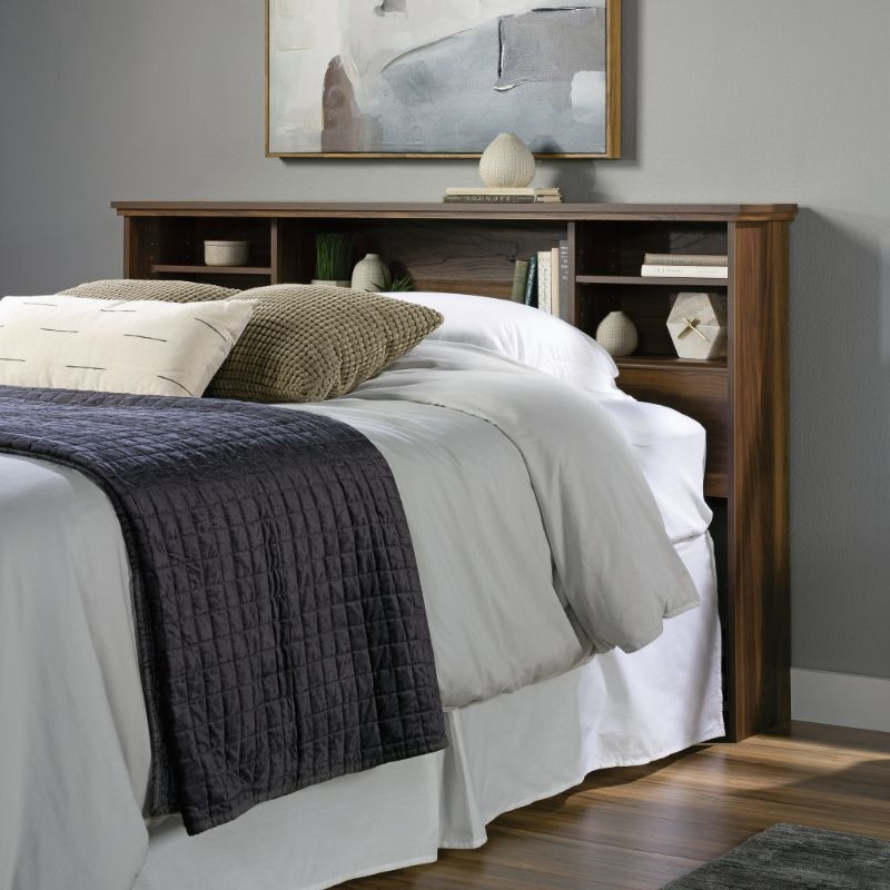 Sauder River Ranch Engineered Wood Full Queen Headboard in Walnut Finish   Transitional   Headboards   by Homesquare  Houzz