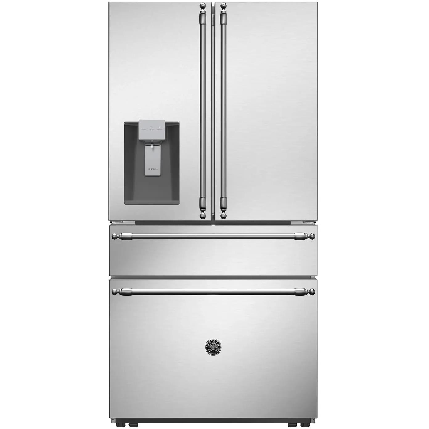 Bertazzoni 36-inch, 21.6 cu.ft. French 4-Door Refrigerator REF36FDFZXNT