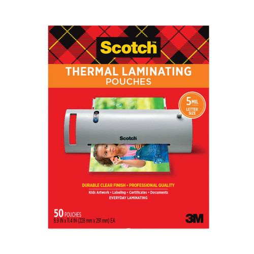 Scotch Laminating Pouches， 5 mil， 9