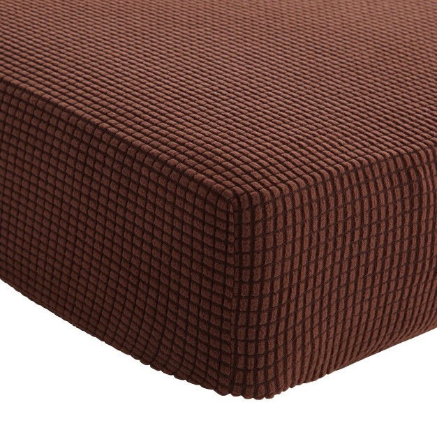 Juvale 2 Pack Stretch Couch Cushion Slipcovers Reversible Polyester Outdoor Sofa Protectors Small Chocolate