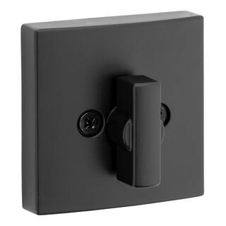 Baldwin Prestige Spyglass Matte Black Square Single Cylinder Deadbolt Featuring SmartKey Security 380SDB514SMTCPR