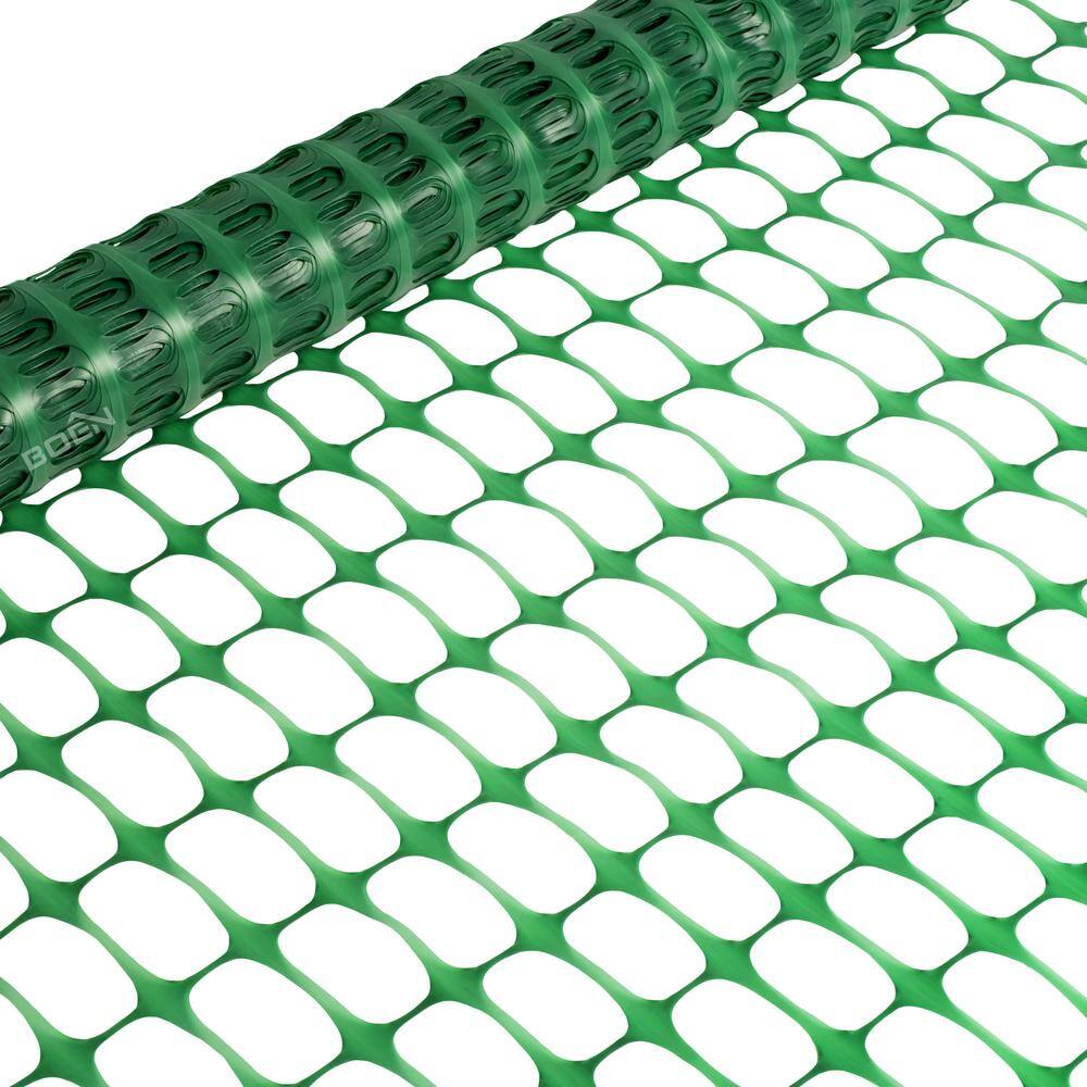 BOEN 4 ft. x 100 ft. Green Construction SnowSafety Barrier Fence SF-4101