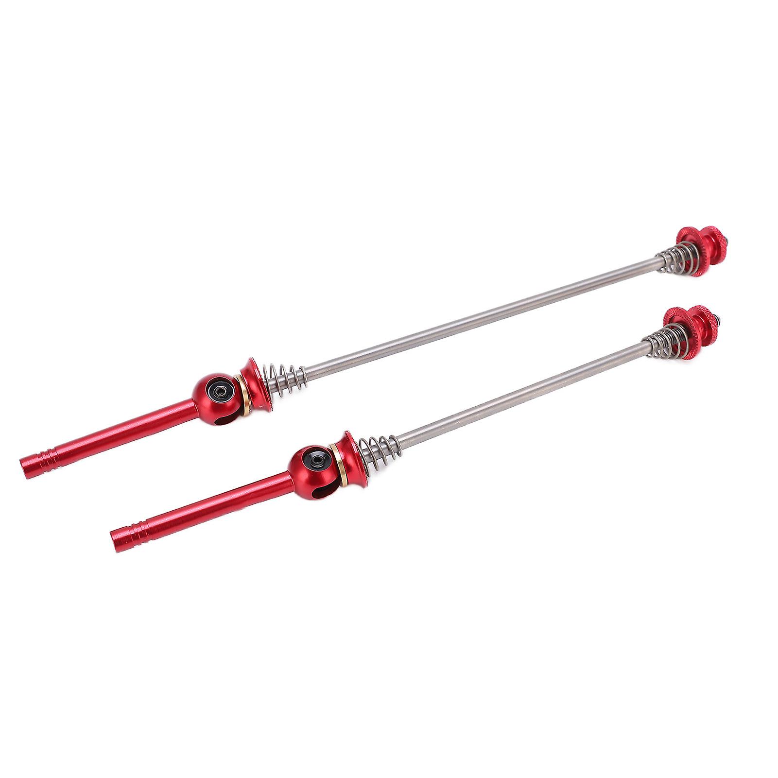 2pcs Trainer Skewer High Strength Save Labour Light Weight Metal Texture Quick Release Lever For Road Folding Bikered