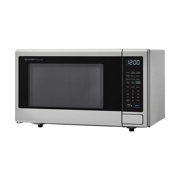 1.1-Cu. Ft. Countertop Microwave with Alexa-Enabled Controls， Stainless Steel