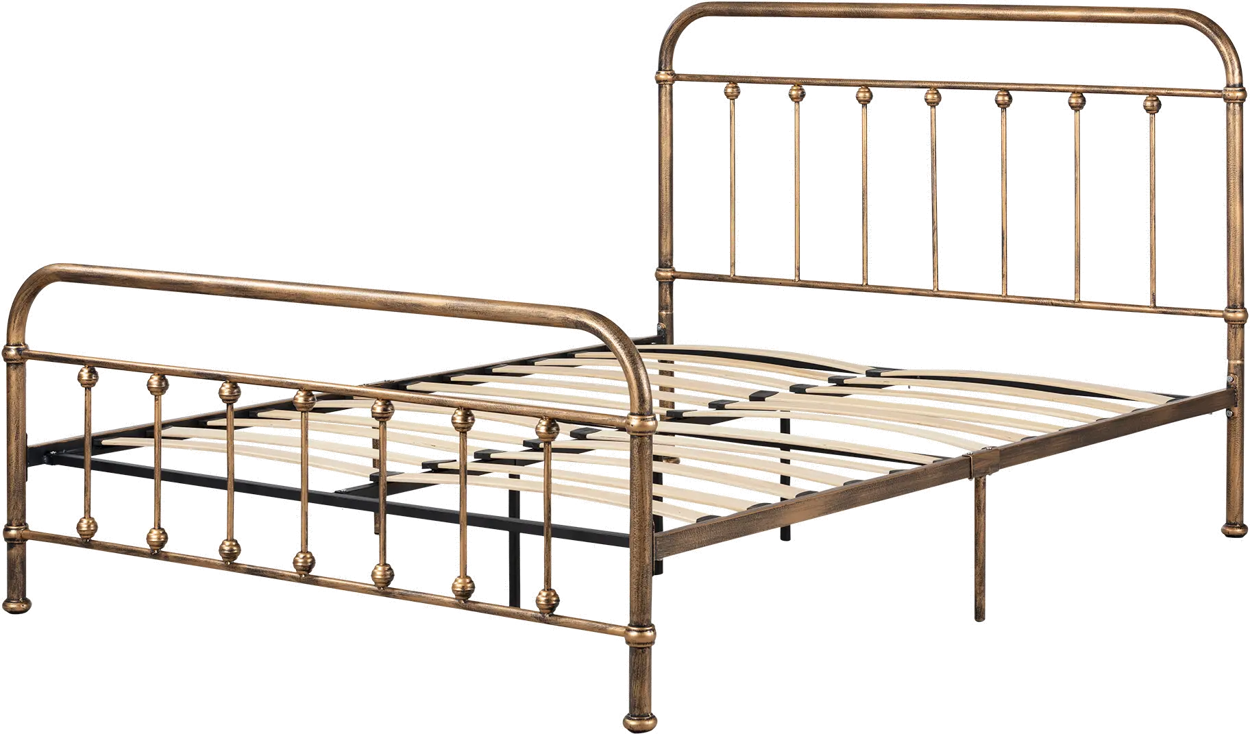 Prairie Bronze Queen Metal Platform Bed - South Shore