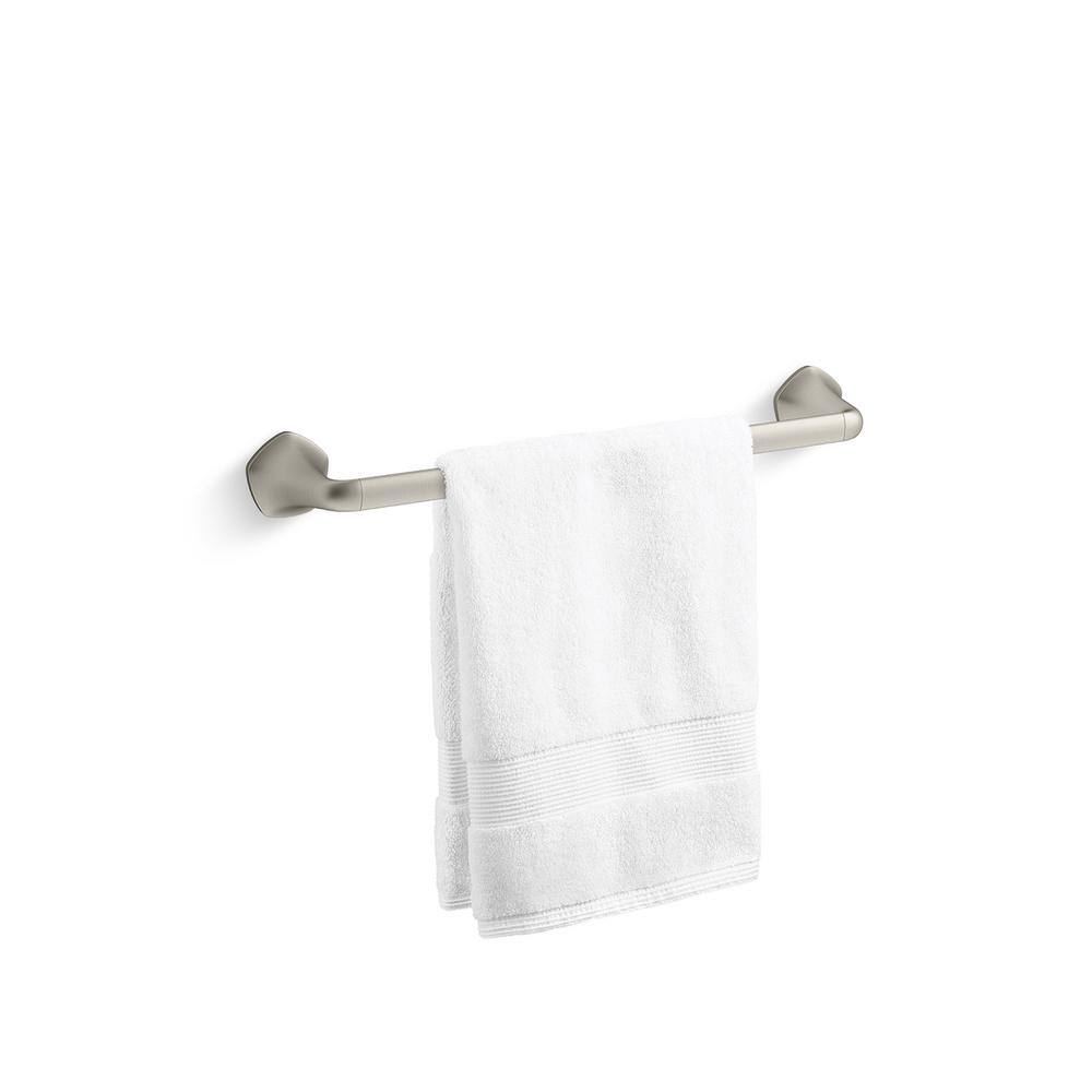 KOHLER Sundae 18 in. Single Towel Bar in Vibrant Brushed Nickel R31059-BN